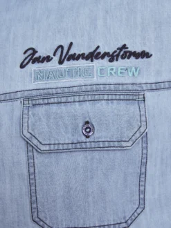 Jan Vanderstorm Herren Jeanshemd - LORENSIUS in blau