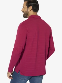 Jan Vanderstorm Herren Langarm-Poloshirt - MAKSE in rot