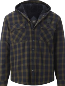 Jan Vanderstorm Herren Outdoorhemd - OLSDAL in khaki blau