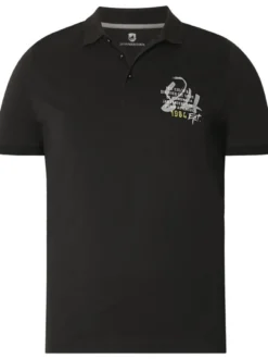 Jan Vanderstorm Herren Poloshirt - MAUNOR in schwarz
