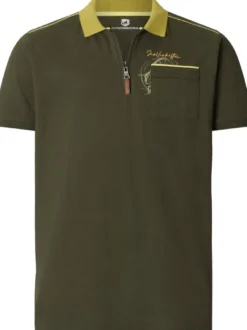 Jan Vanderstorm Herren Poloshirt - GISMUND in oliv