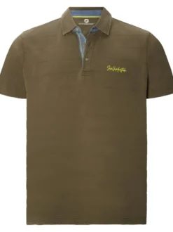 Jan Vanderstorm Herren Poloshirt - SEEVE in oliv