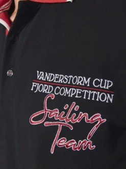 Jan Vanderstorm Herren Poloshirt - IWAR in schwarz