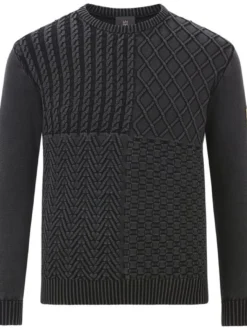 Jan Vanderstorm Herren Pullover - RABBE in schwarz