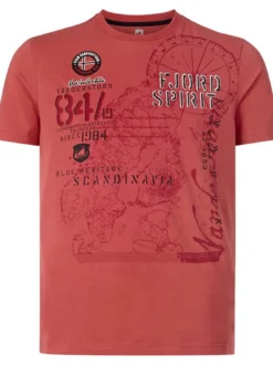 Jan Vanderstorm Herren T-Shirt - DOMINIK in rot