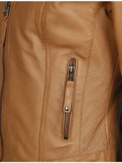 JCC Damen Lederjacke in cognac