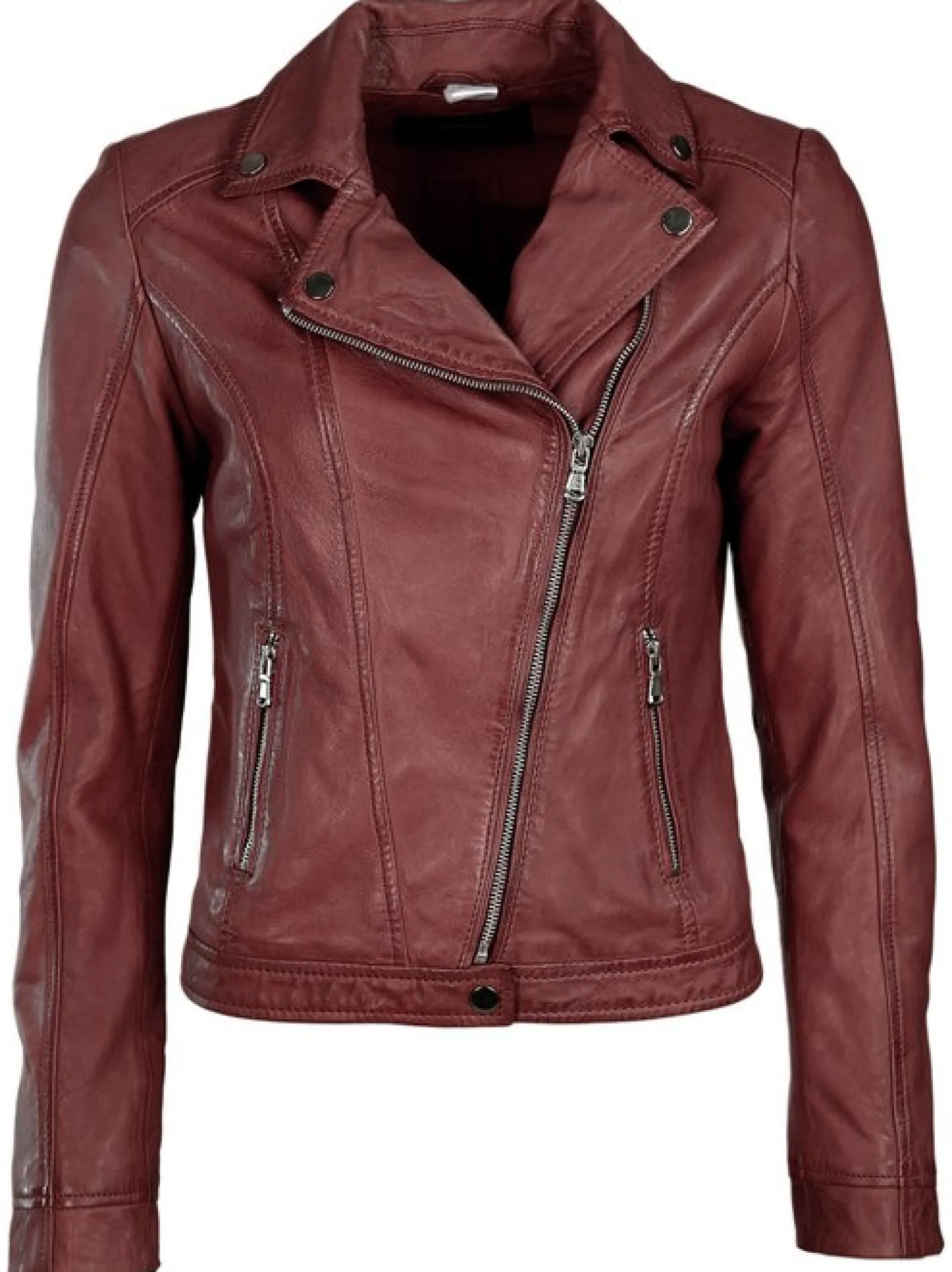 JCC Damen Lederjacke in rot
