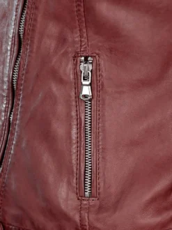 JCC Damen Lederjacke in rot