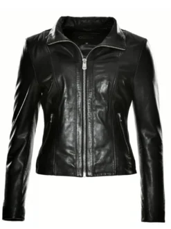 JCC Damen Lederjacke in schwarz