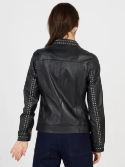 JCC Damen Lederjacke in schwarz