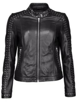 JCC Damen Lederjacke in schwarz