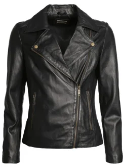 JCC Damen Lederjacke in schwarz