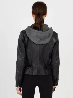 JCC Damen Lederjacke in schwarz