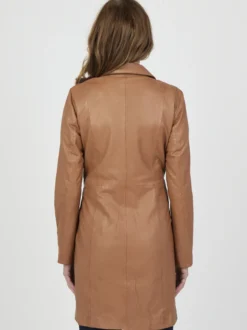 JCC Damen Ledermantel in cognac