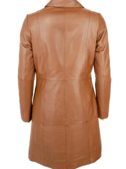 JCC Damen Ledermantel in cognac