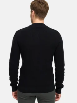 Jeff Herren Strick-Polo - JFTristan in schwarz