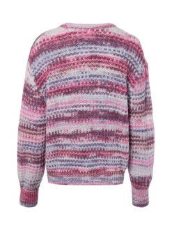 JJXX Damen Strickpullover - JXSimone in lila pink