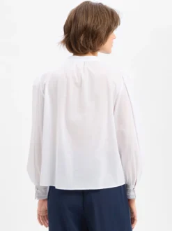 JOOP! Damen Spitzenbluse - Bionda in weiß