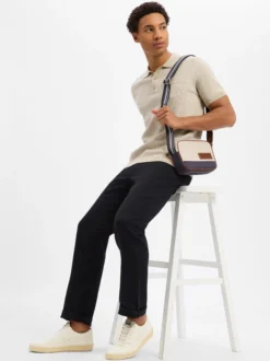JOOP! Herren Strick-Poloshirt - Brianoro in beige