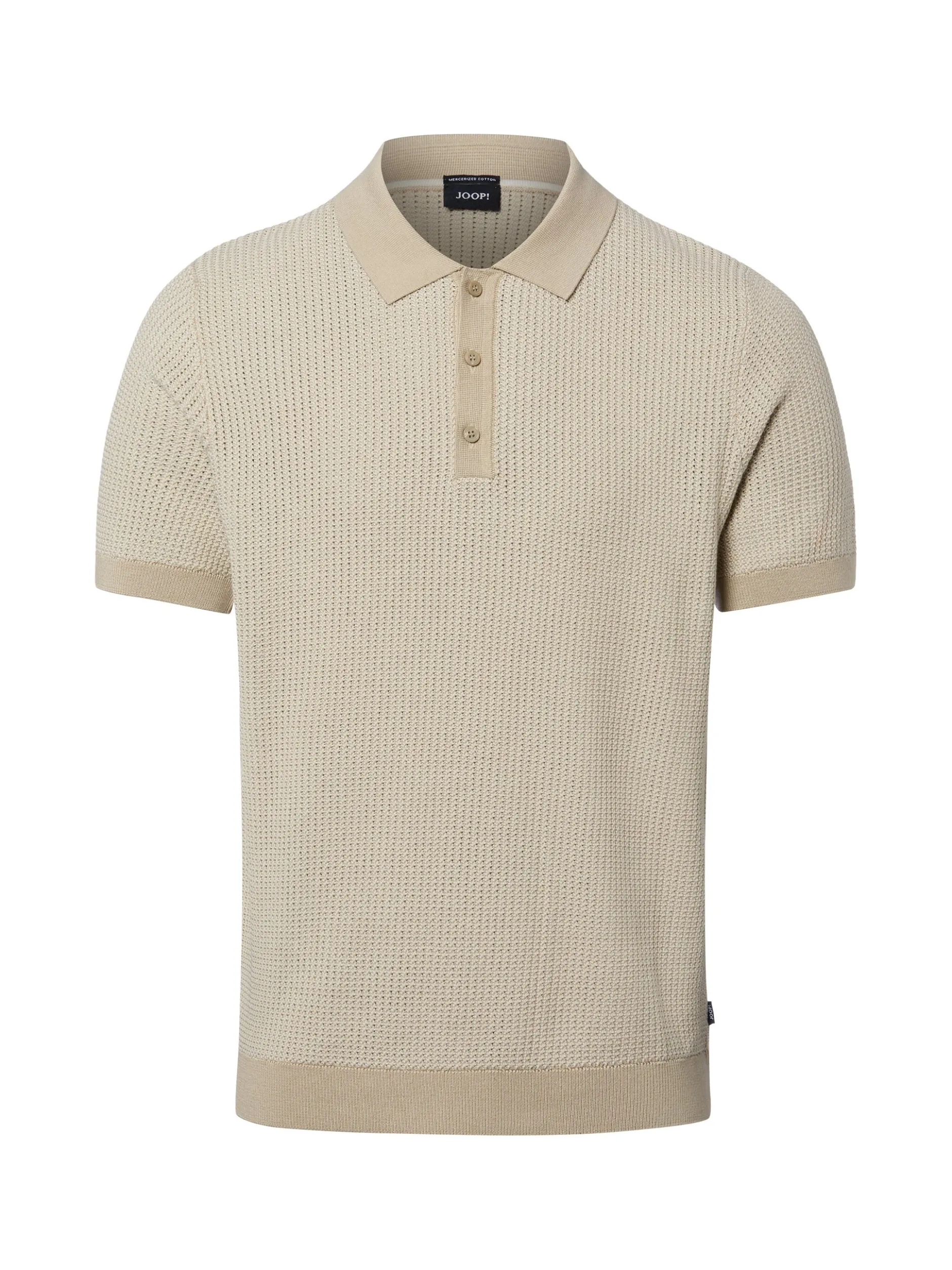 JOOP! Herren Strick-Poloshirt - Brianoro in beige
