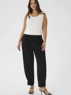 Kaffe Curve Damen Hose KChelia in schwarz