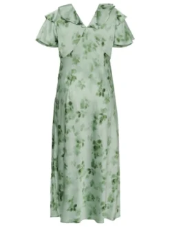 Kaffe Curve Damen Kleid KCjamie in grün
