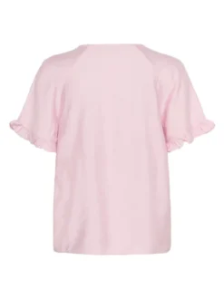 Kaffe Damen Bluse kurzarm KAmariana in pink