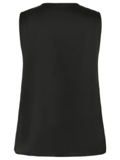 Kaffe Damen Bluse ärmellos KAvera in schwarz