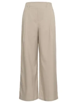 Kaffe Damen Casual Hose KAkaren Elastische Taille in beige