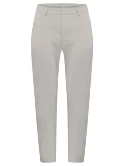 Kaffe Damen Casual Hose KAloraine Hohe Taille in hellgrau