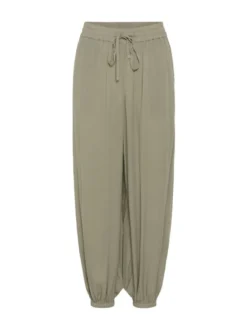 Kaffe Damen Casual Hose KAmeredith Hohe Taille in grün