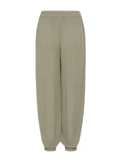 Kaffe Damen Casual Hose KAmeredith Hohe Taille in grün
