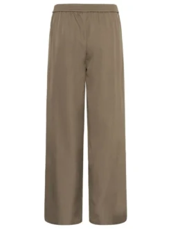 Kaffe Damen Casual Hose KAvictorina Elastische Taille in braun