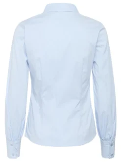 Kaffe Damen Hemdbluse KAnicole in blau