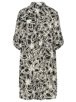 Kaffe Damen Hemdblusenkleid KAhildur in schwarz