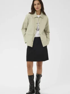 Kaffe Damen Hemdjacke KAcica in beige
