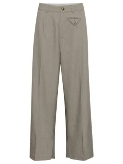 Kaffe Damen Hose KAtilla Hohe Taille in kitt
