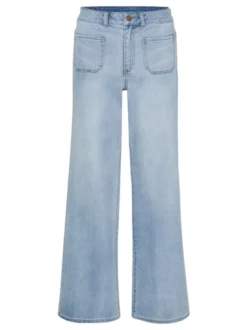 Kaffe Damen Jeans KAkarla Hohe Taille in blau