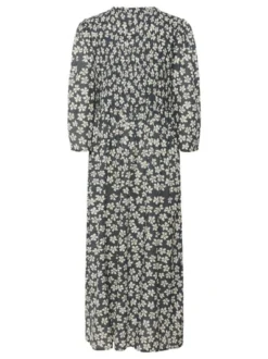 Kaffe Damen Kleid BPviolet Elastische Taille in grau