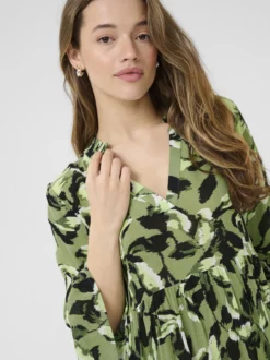 Kaffe Damen Kleid KAedita in grün