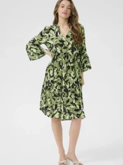 Kaffe Damen Kleid KAedita in grün