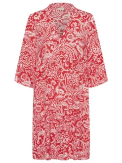 Kaffe Damen Kleid KAellen in rot