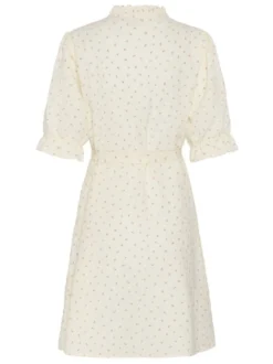 Kaffe Damen Kleid KAgitta in vanille
