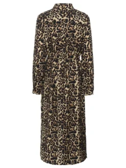 Kaffe Damen Kleid KAhannah in beige schwarz