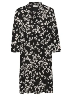 Kaffe Damen Kleid KAhera in schwarz
