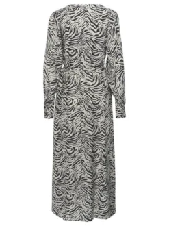 Kaffe Damen Kleid KAjodie in schwarz ecru