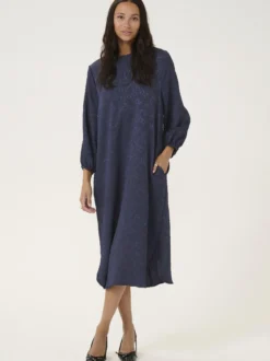 Kaffe Damen Kleid KAlauren in indigo