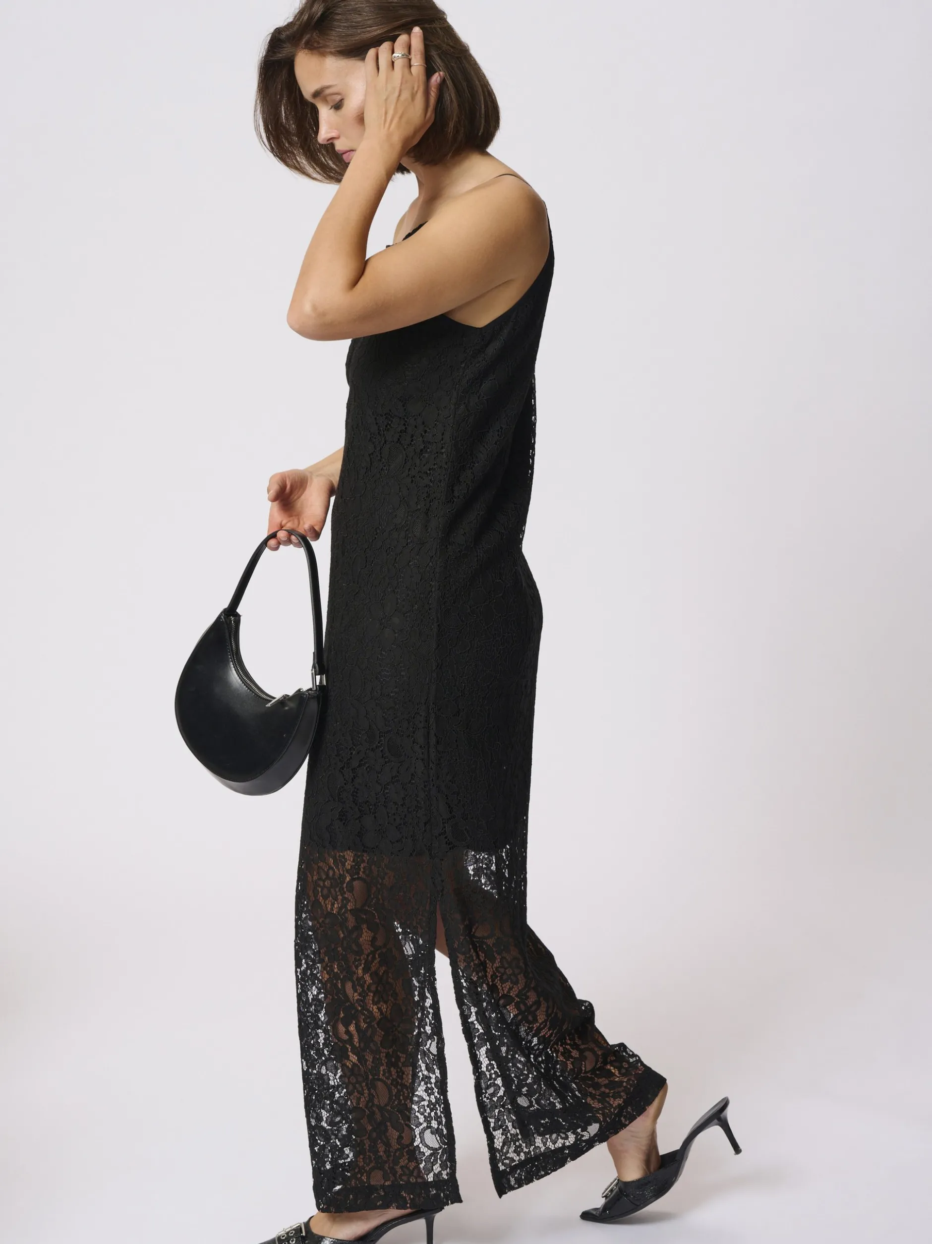 Kaffe Damen Kleid KAlora in schwarz
