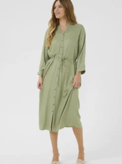 Kaffe Damen Kleid KAolga in lind