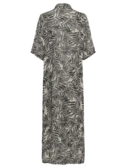Kaffe Damen Kleid KAthora in ecru schwarz